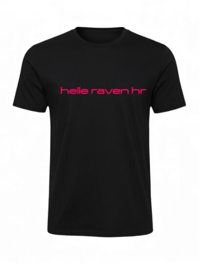 POLERA ALGODON ESTAMPADO FUCSIA – NEGRA